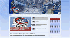 Desktop Screenshot of hcslovan.com